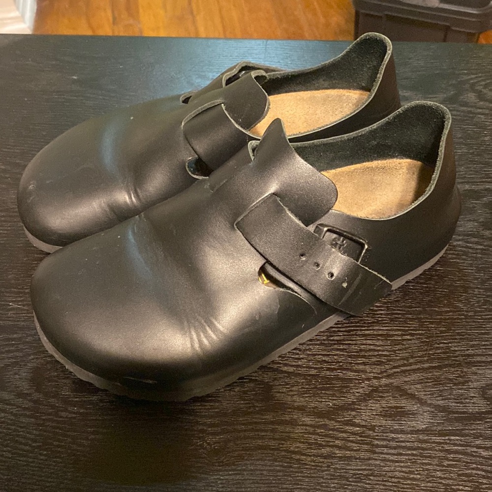 Birkenstock Leather Boston Clog Slip On